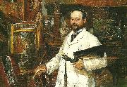 Ernst Josephson Portratt av ALFRED Wahlberg oil painting on canvas